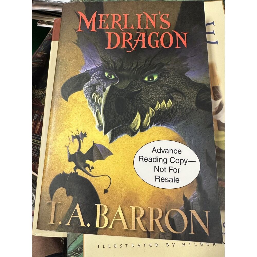 MERLIN'S DRAGON by T.‎ A. BARRON *SIGNED* -ARC-